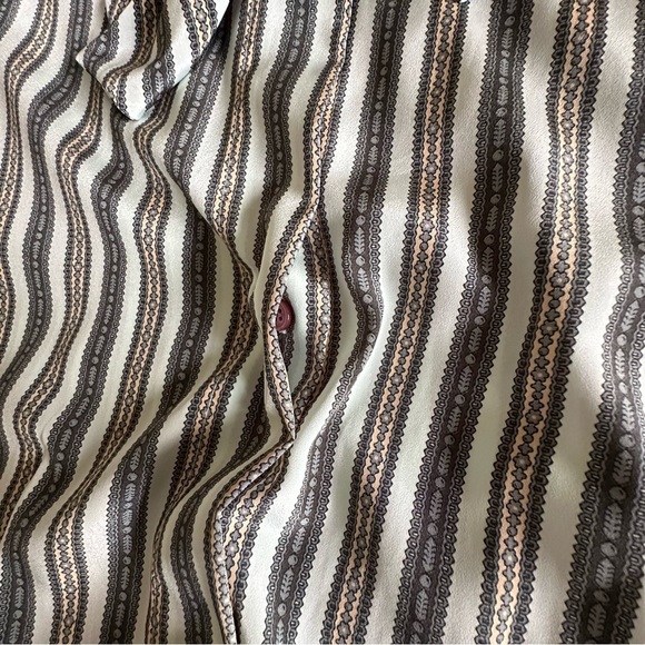 Vintage Evan Picone Shirt Womens 8 Striped Bow Blouse Long Sleeve 70s Old Money - Picture 3 of 11